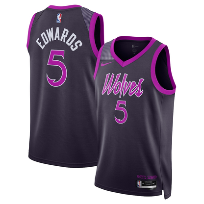 Minnesota Timberwolves Anthony Edwards Nike Purple 2025/26 Swingman Jersey - City Edition