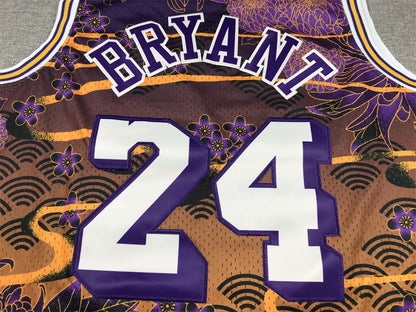 Kobe Bryant #24 1996-97 "Year of the Rabbit" Los Angeles Lakers Throwback Jersey — Embroidered