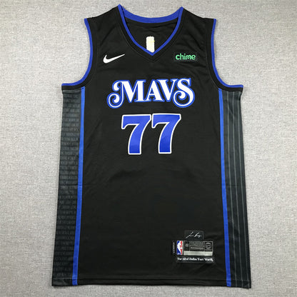 Dallas Mavericks Luka Doncic #77 2024 City Edition Swingman Jersey — Embroidered