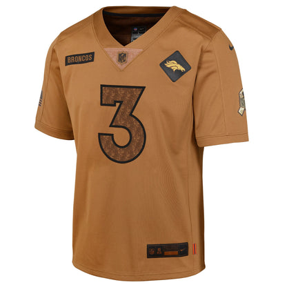 Russell Wilson Denver Broncos Nike Salute To Service Limited Jersey - Brown