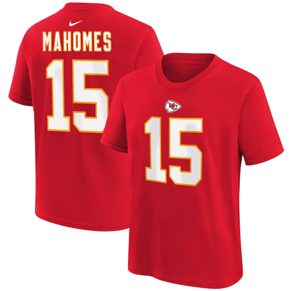 Kansas City Chiefs Patrick Mahomes Red Nike Player Name & Number T-Shirt