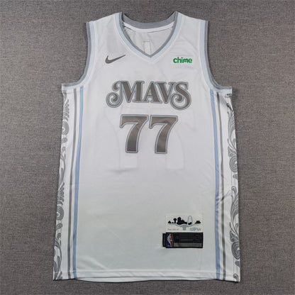 Dallas Mavericks Luka Doncic #77 2025 City Edition Swingman Jersey — Embroidered