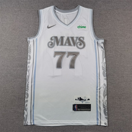 Dallas Mavericks Luka Doncic #77 2025 City Edition Swingman Jersey — Embroidered