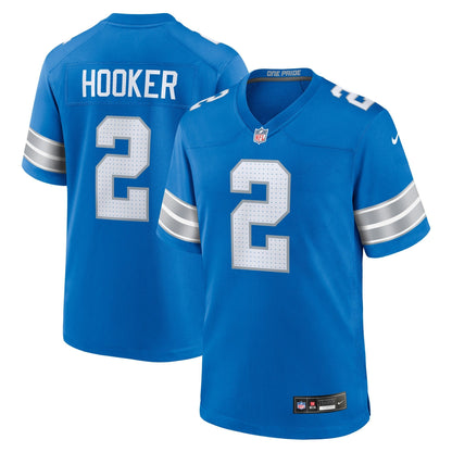 Hendon Hooker Detroit Lions Nike Team Game Jersey -  Blue