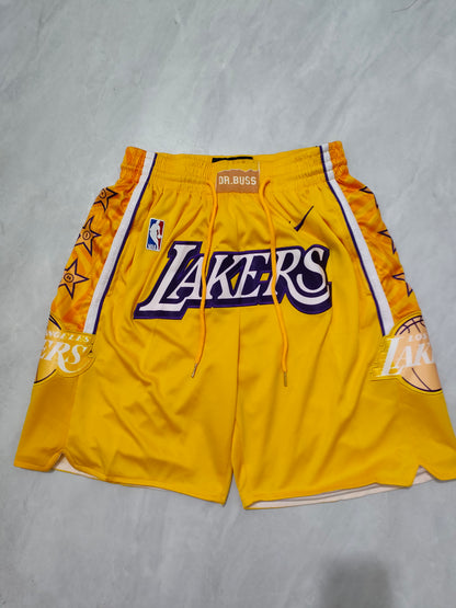 Los Angeles Lakers Yellow City Edition Pocket Shorts