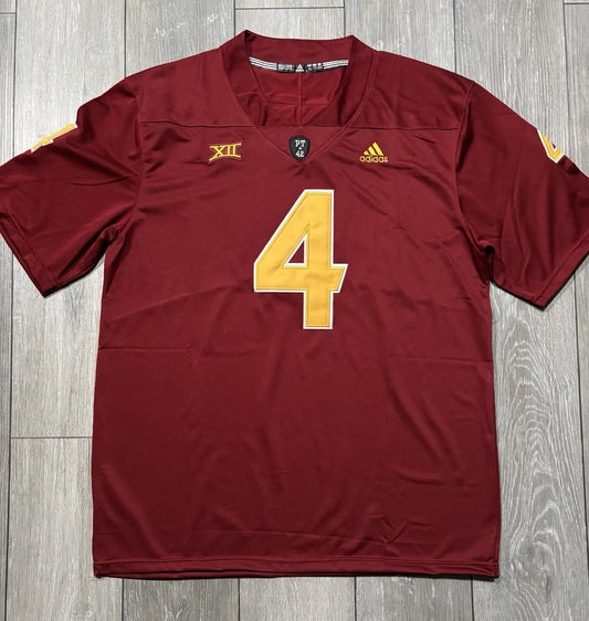 Adidas Arizona State Sun Devils Cam Skattebo Jersey. Mens XL. Red. Rare.