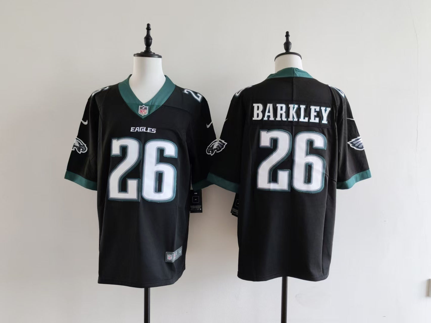Men's Philadelphia Eagles Saquon Barkley Nike Jersey-Black