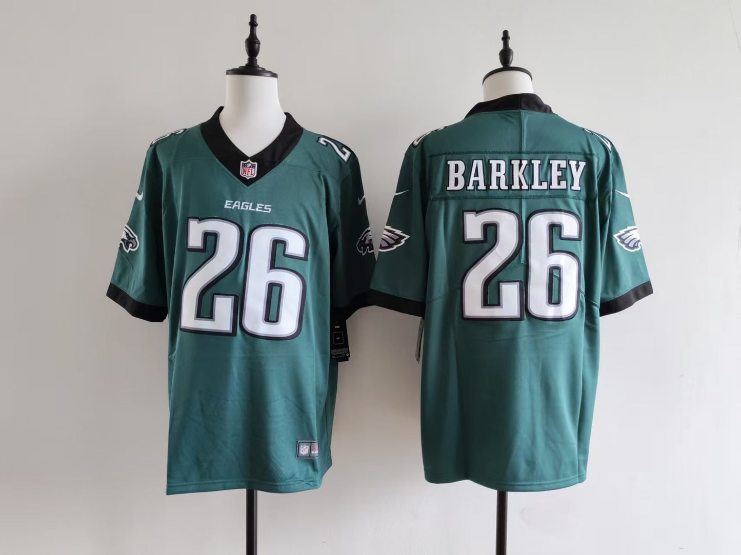 Men's Philadelphia Eagles Saquon Barkley Nike Jersey-Midnight Green