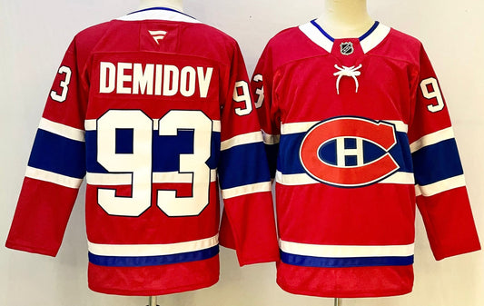 Men's Montreal Canadiens Ivan Demidov #93  Red Home Breakaway Jersey