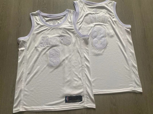 Los Angeles Lakers Bryant White 8 MN