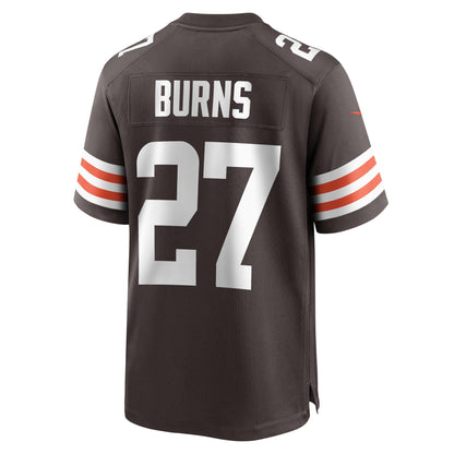 Lorenzo Burns Cleveland Browns Nike Team Game Jersey -  Brown