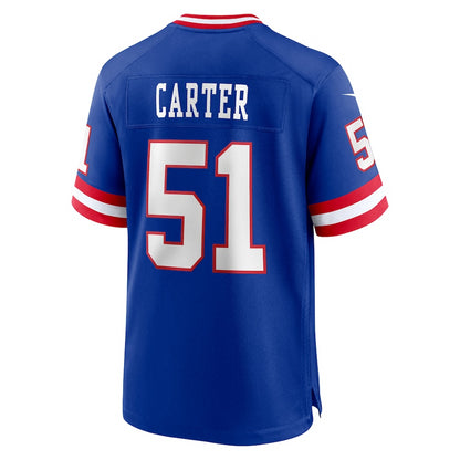 Men's New York Giants Abdul Carter Nike Royal First Round Pick 2nd Alternate Game Jersey