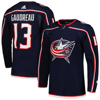 Johnny Gaudreau Columbus Blue Jackets   Home Primegreen   Jersey - Navy