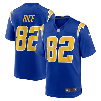 Brenden Rice Los Angeles Chargers Nike 2024 NFL Draft 2nd Alternate Game   Jersey - Royal
