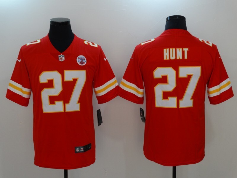 Men's Kansas City Chiefs Kareem Hunt Jersey -  Red