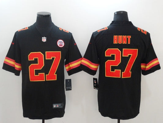 Men's Kansas City Chiefs Kareem Hunt Jersey -  Black