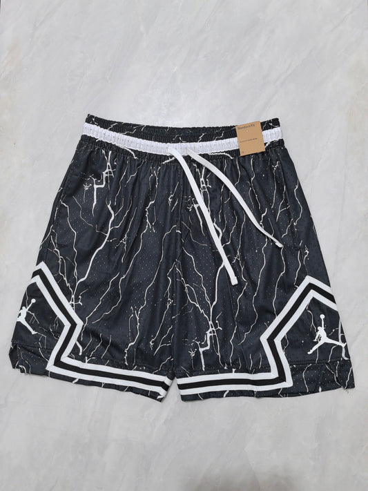 Jordan Black B-17 Cracked Print Shorts