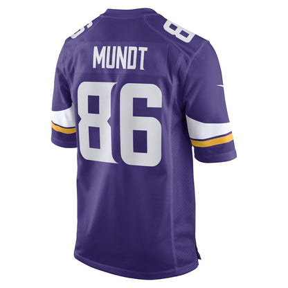 Johnny Mundt Minnesota Vikings Nike Game   Jersey - Purple