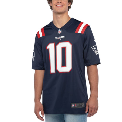 Mac Jones New England Patriots Nike   Game Jersey - Navy