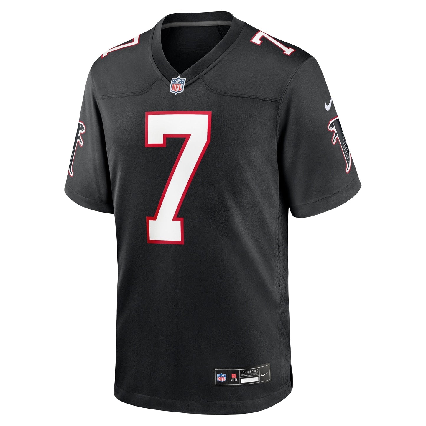 Bijan Robinson Atlanta Falcons Nike 2023 NFL Draft First Round Pick Throwback Game Jersey - Black