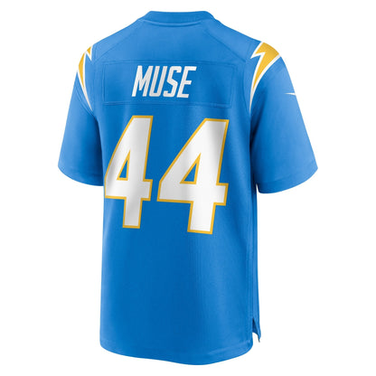 Tanner Muse Los Angeles Chargers Nike Team Game Jersey -  Powder Blue