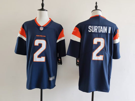 Men's Denver Broncos Patrick Surtain II Jersey-Blue