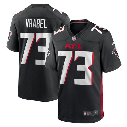 Tyler Vrabel Atlanta Falcons Nike   Game Jersey - Black