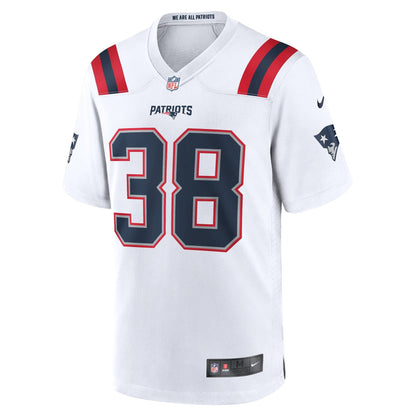 Rhamondre Stevenson New England Patriots Nike Game   Jersey - White