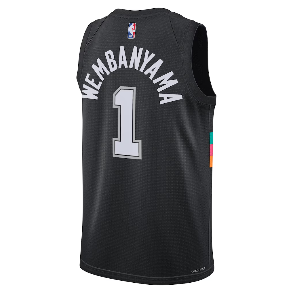 San Antonio Spurs Victor Wembanyama Nike Black 2025/26 Swingman Jersey - City Edition