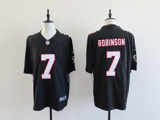 Bijan Robinson #7 Atlanta Falcons black Jersey
