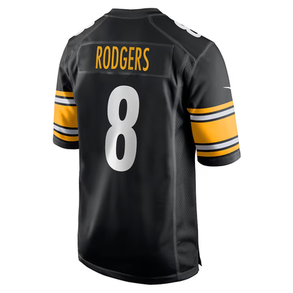 Men's Pittsburgh Steelers Aaron Rodgers Nike Black Game Jersey