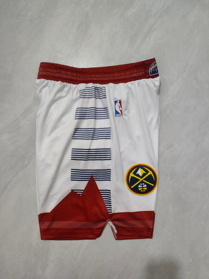 Denver Nuggets white shorts
