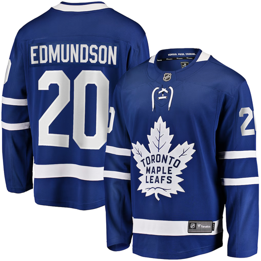 Men's Toronto Maple Leafs Joel Edmundson #20 Blue Home Breakaway Player Jersey