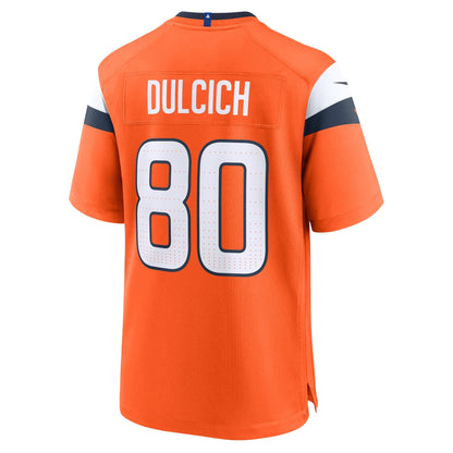 Greg Dulcich Denver Broncos Nike Team Game Jersey -  Orange