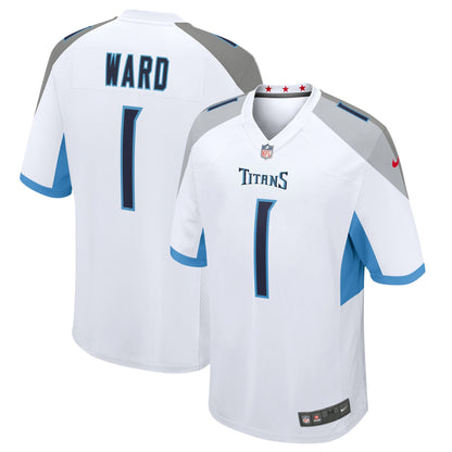 Tennessee Titans Cameron Ward Nike White 2025 NFL Draft First Round Pick Game Jersey