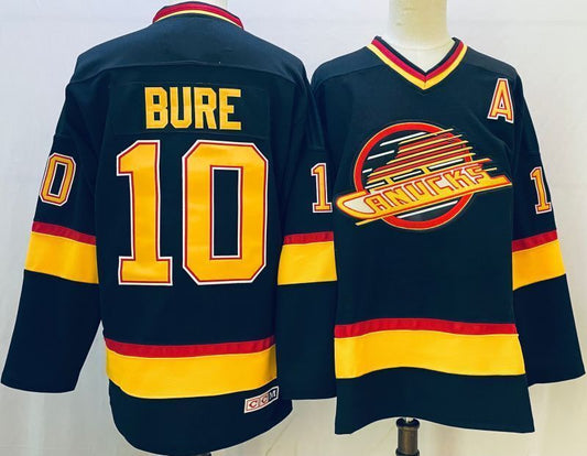 Men's Vancouver Canucks Pavel Bure #10 Black Alternate Premium Jersey