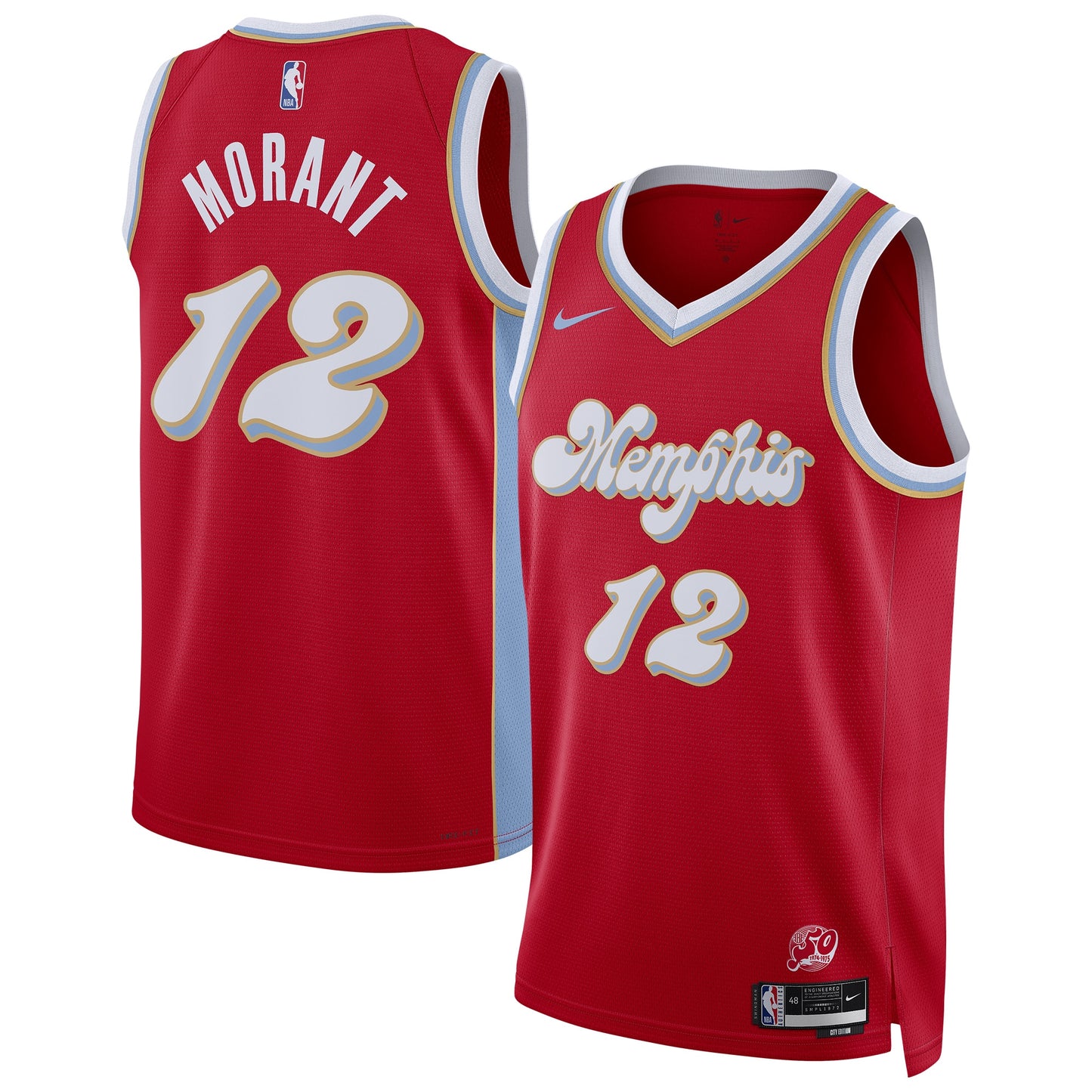 Unisex Memphis Grizzlies Ja Morant Red 2024/25 Swingman Jersey - City Edition