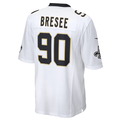 Bryan Bresee New Orleans Saints Nike  Game Jersey -  White
