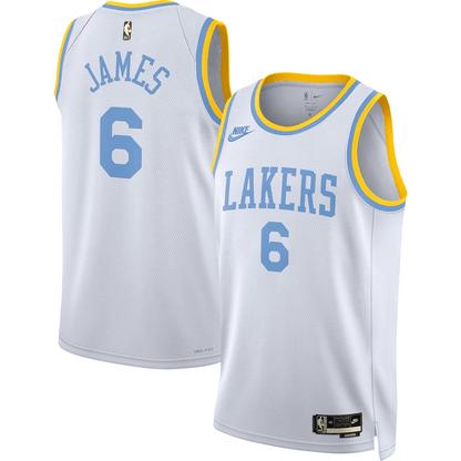 LeBron James Los Angeles Lakers City Editon Jersey#6 BLUE
