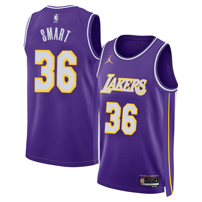 Los Angeles Lakers Nike Icon Edition Swingman Jersey - Purple- Marcus Smart