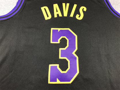 Anthony Davis #3 Los Angeles Lakers City Edition Swingman Jersey - Embroidered