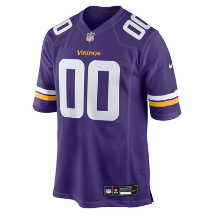 Custom Minnesota Vikings Purple Game Jersey