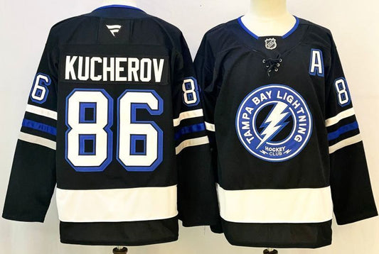 Men's Tampa Bay Lightning Nikita Kucherov #86 Navy Player Jersey