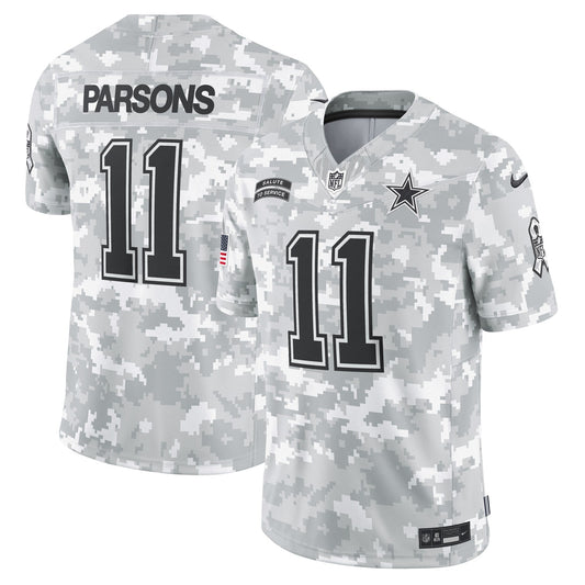 Micah Parsons Dallas Cowboys Nike 2024 Salute to Service Limited Jersey - Arctic Camo