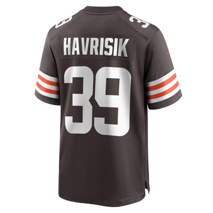 Lucas Havrisik Cleveland Browns Nike Team Game Jersey -  Brown