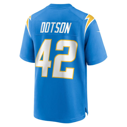 Elijah Dotson Los Angeles Chargers Nike Team Game Jersey -  Powder Blue