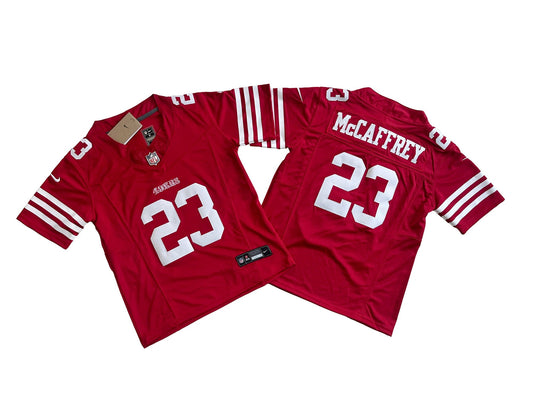 San Francisco 49ers 23# Christian McCaffrey Youth  Vapor F.U.S.E. Limited Jers