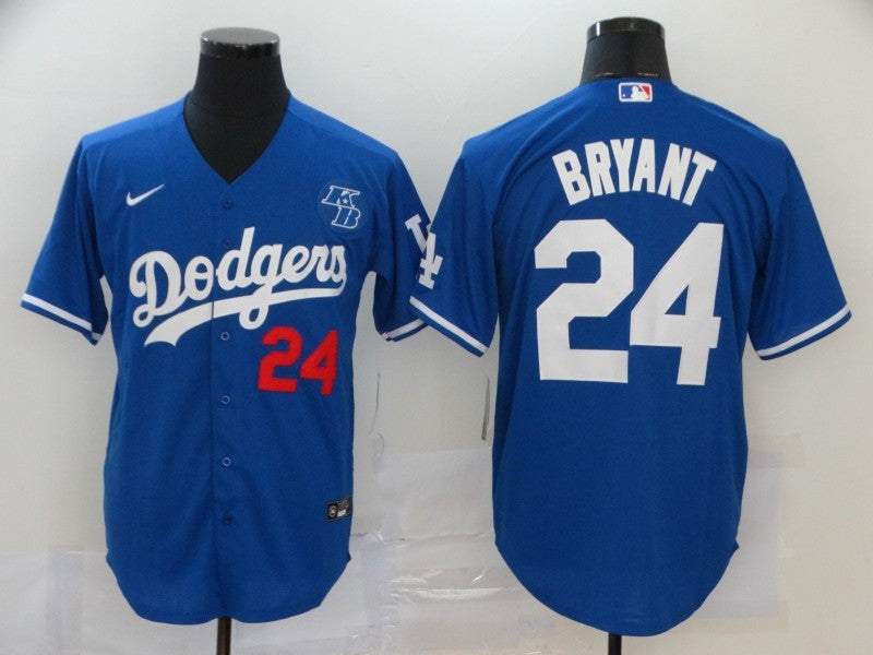 Men's Los Angeles Dodgers Kris Bryant #24 Blue Replica Baseball Jersey