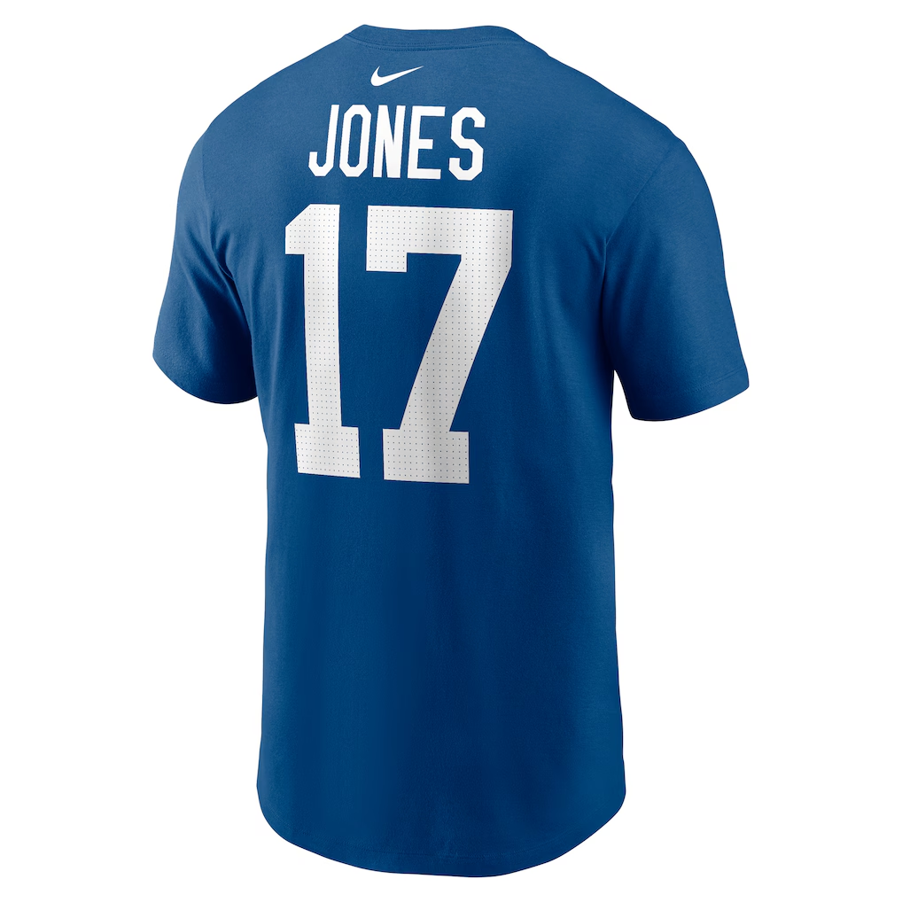 Men's Indianapolis Colts Daniel Jones Nike Royal Name & Number T-Shirt
