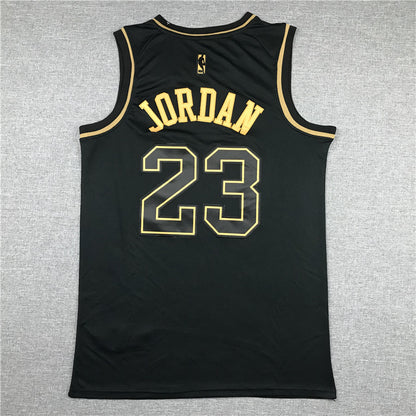 Chicago Bulls Michael Jordan #23 "Black & Gold" City Edition Swingman Jersey – Embroidered